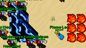 Flame Lee on screen