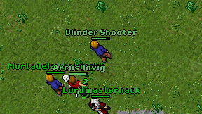 Blinder Shooter on screen