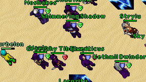 Shimmering Shadow on screen