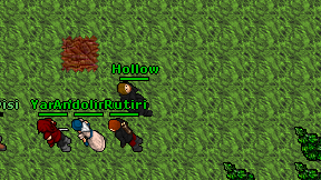 Hollow on screen