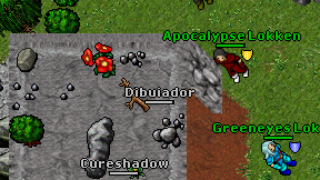 Dibuiador on screen