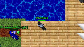 Moons on screen