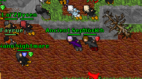Ancient Sephiroth on screen