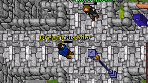 Dread crusader on screen