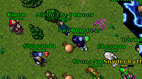 Neo Blue Bear on screen