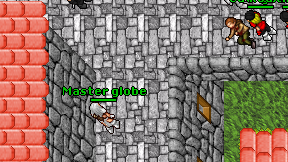 Master globe on screen