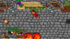 Drakon flyer on screen