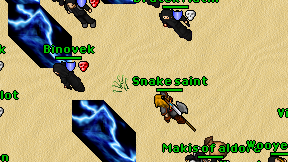 Snake saint on screen