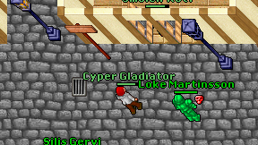 Cyper Gladiator on screen