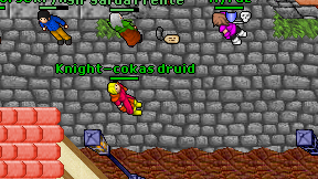 Knight-cokas druid on screen