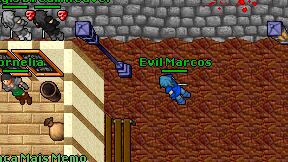 Evil Marcos on screen