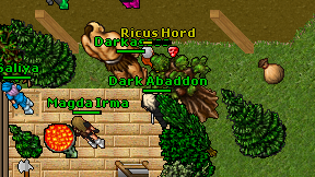 Dark Abaddon on screen