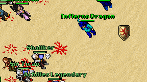 Infierno Dragon on screen