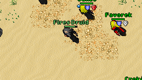 Fires Druid on screen