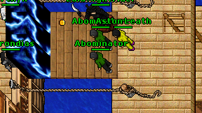 Abominator on screen