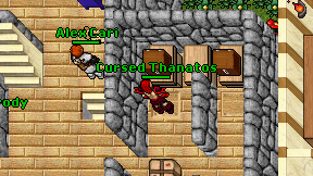 Cursed Thanatos on screen