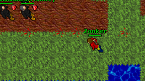 Zonker on screen