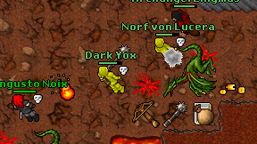 Dark Yox on screen