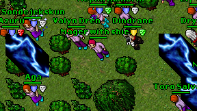 Mager with shield on screen