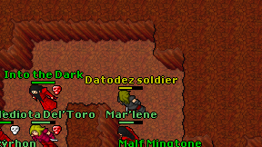 Datodez soldier on screen