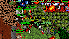 Drako fighter on screen