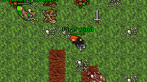 Fire'wind on screen