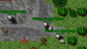 Pinio of darknes on screen