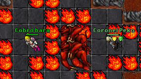Cobro bara on screen