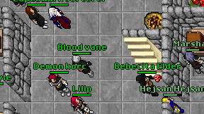 Blood vane on screen