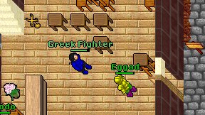 Greek Fighter on screen