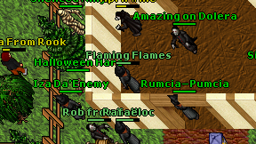 Flaming Flames on screen