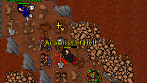 Acarnist of Hell on screen