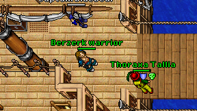 Berzerk warrior on screen
