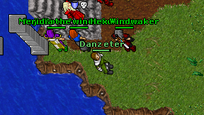 Danz eter on screen