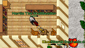 Merlin The Skullbender on screen
