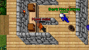 Male volo on screen
