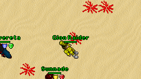 Glon Raider on screen