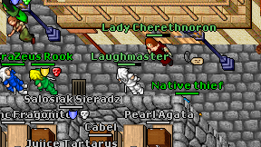 Laughmaster on screen