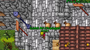 Gold Archangel on screen
