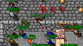 Hell-healer on screen