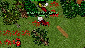 Knight of claber on screen