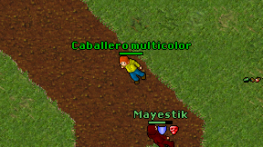 Caballero multicolor on screen