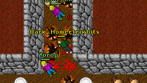 Dark-Homertrix bits on screen