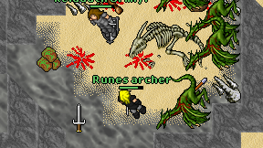Runes archer on screen