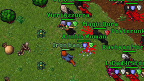 Iron band on screen