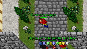 Creazy mage on screen