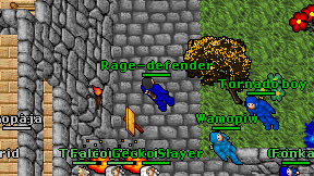 Rage-defender on screen