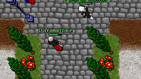 Dark micke on screen