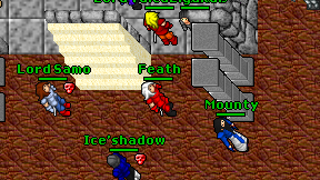Feath on screen