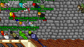 Mat of druid on screen